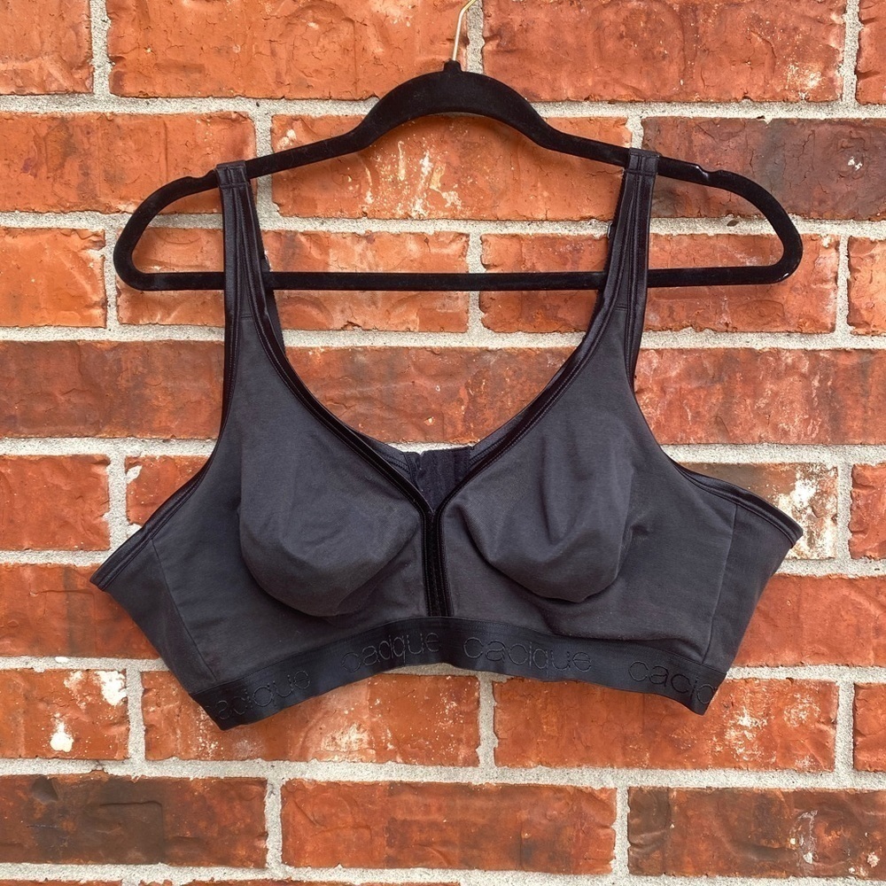 Cacique Womens 46C Black Soft Cup Tshirt Bra